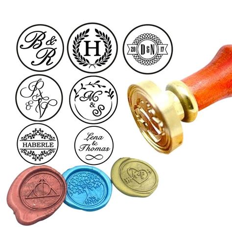 Custom Wax Seal Stamp Custom Sealing Wax Stamp Kit Custom Wax Etsy