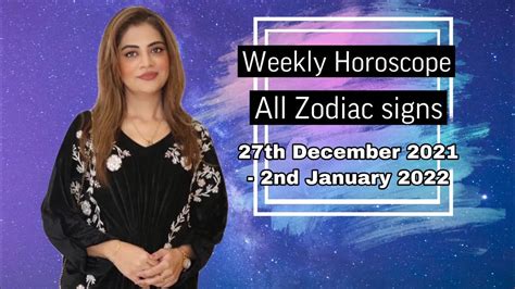 Weekly Horoscope December To January Aries To Pisces Ye