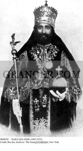 Image Of Haile Selassie 1892 1975 Emperor Of Ethiopia 1930 1974