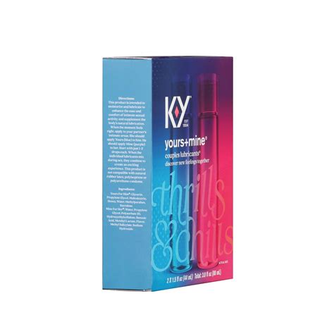 K Y Yours Mine Lubricants For Couples K Y Usa Off