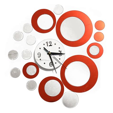 D De Efecto Espejo Reloj De Pared Circular De Moderno Diy Dise O