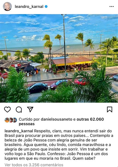 Apresentador Leandro Karnal Elogia Jo O Pessoa E Deixar No Ar