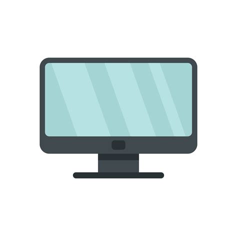 Lcd Monitor Icon Flat Vector Computer Screen 17336642 Vector Art At