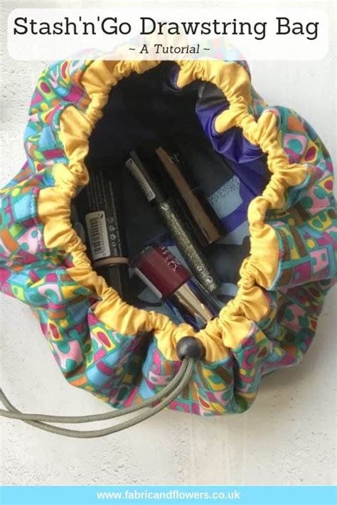 How To Sew Your Own Diy Drawstring Makeup Bag Pattern Artofit