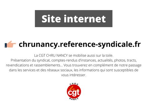 Site Internet Cgt Chru Nancy