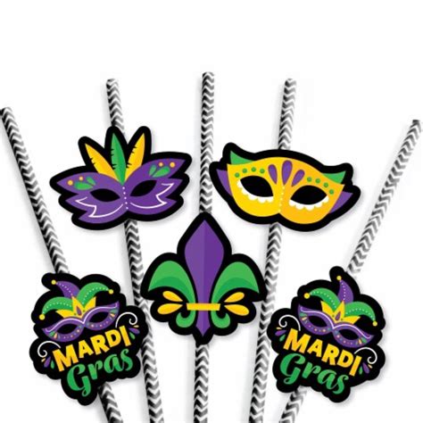 Big Dot Of Happiness Colorful Mardi Gras Mask Masquerade Party