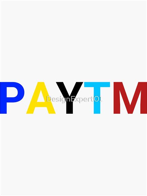 "Paytm Wallet Logo Design " Sticker for Sale by DesignExpert01 | Redbubble