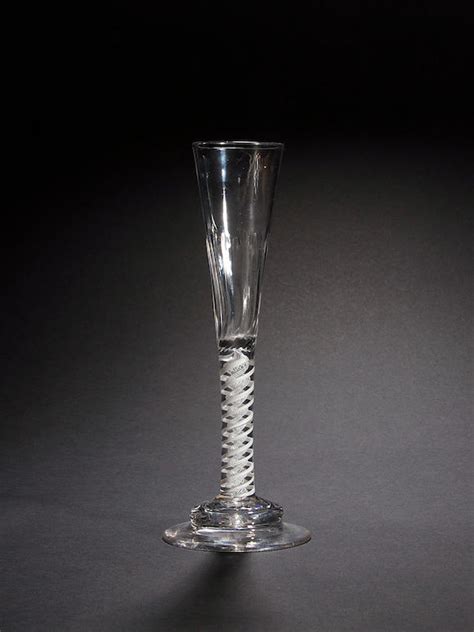 Bonhams An Opaque Twist Ratafia Glass Circa 1765