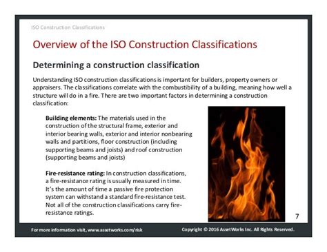 Assetworks Iso Construction Classifications Quick Guide