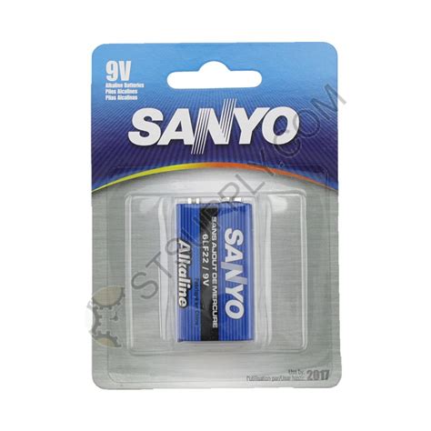 Sanyo 9V Alkaline Battery Other Batteries Batteries ST Supply