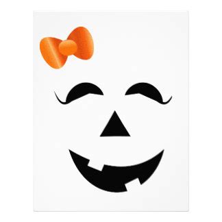 Girly Pumpkin Faces - ClipArt Best