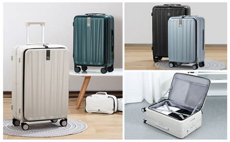 Amazon Hanke Carry On Luggage Suitcase With Wheels Front