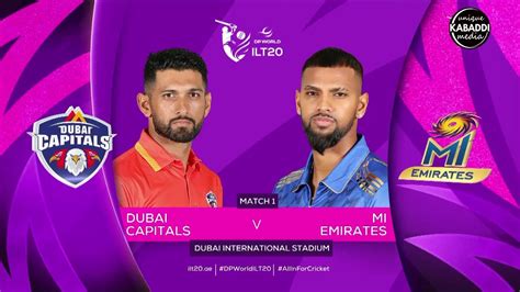 Dubai Capitals Vs Mi Emirates St T Match Full Highlights Dp