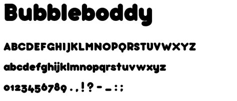 Bubbleboddy Font Fancy Groovy