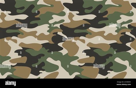 Camouflage Pattern Background Seamless Royalty Free Vector