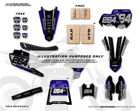 Custom Yamaha Yz Yz Motocross Graphics Kit