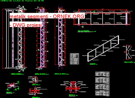 Proje Sitesi Çatı makası yapısı Autocad Projesi