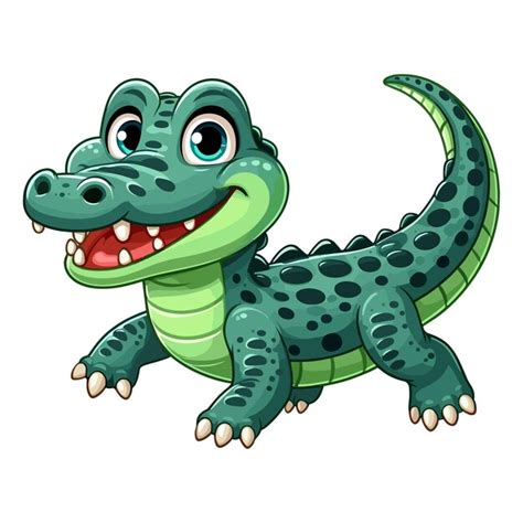 Premium Vector Cute Alligator Vector Cartoon Illustration