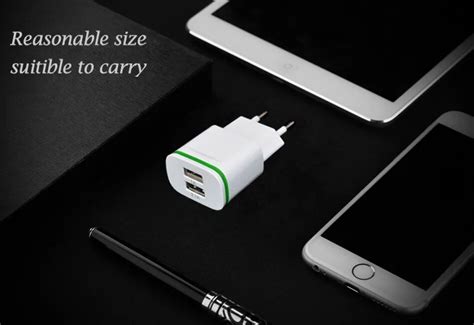 5v 21a Smart Travel Dual 2 Usb Charger Adapter Wall Portable Eu Plug