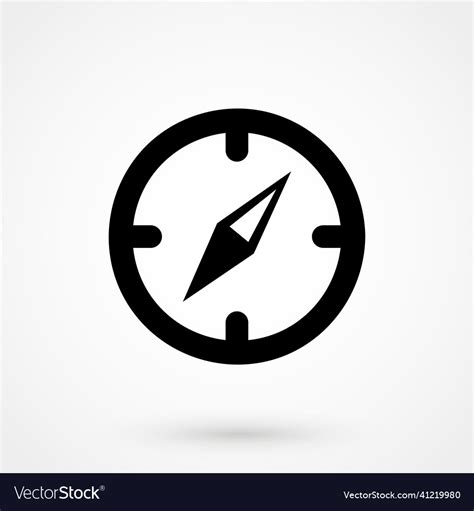 Compass Icon Isolated On Background Royalty Free Vector