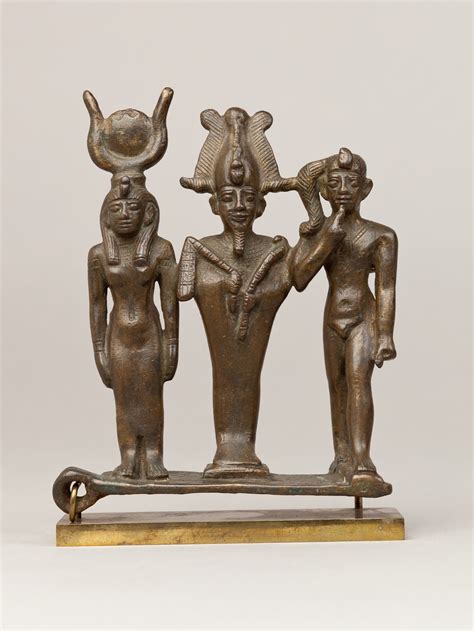 Triad Of Osiris Isis And Horus Late PeriodPtolemaic Period The