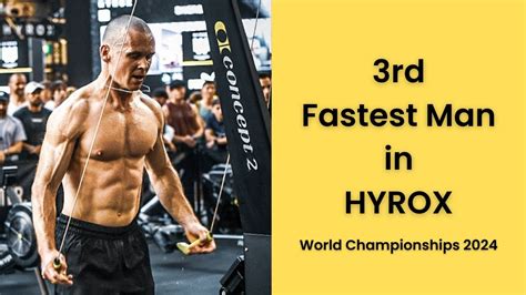 Hyrox World Championships Rd Fastest Man In Hyrox Youtube