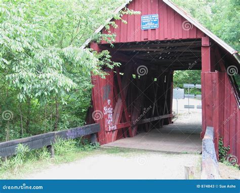 Old Covered Bridge Stock Image Image Of Nature Buildings 874843