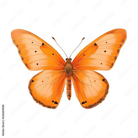 Tiny Orange Butterfly Stock イラスト Adobe Stock