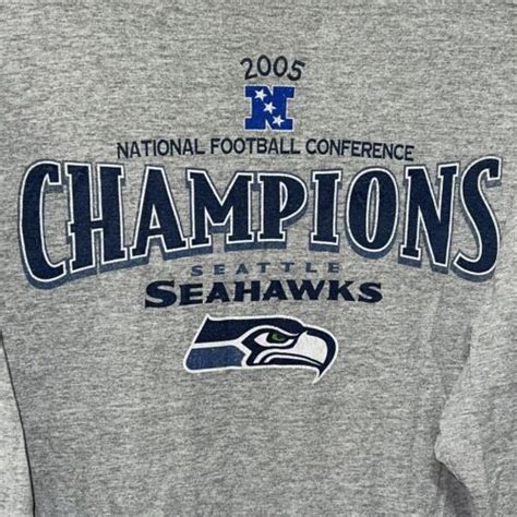 Vintage Seattle Seahawks National Football Conference Champs T Shirt