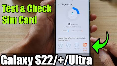 Galaxy S22s22ultra How To Test And Check Sim Card Youtube