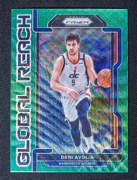 2021 2022 Deni Avdija Panini Prizm Global Reach 8 Green Parallel