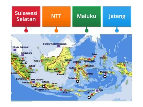 Peta Indonesia - Labelled diagram