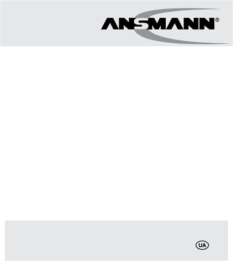 User Manual Ansmann Energy 16 Plus English 60 Pages