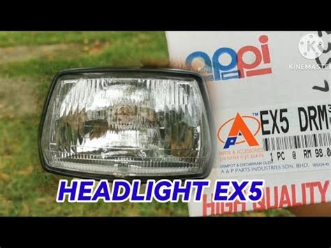 Headlight Honda Ex Ex Dream Brand Appi Lampu Ex High Power Youtube