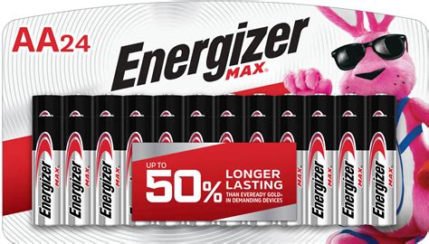 Energizer MAX AA Batteries 24 Pack Double A Alkaline Batteries E91BP