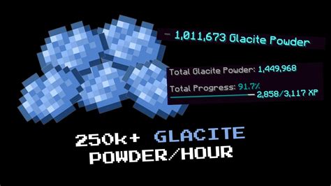 The Best Method To Grind Glacite Powder In The New Update Hypixel