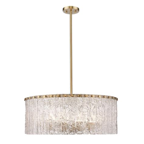 Glacier Light Modern Gold Pendant Light With Glass Shade P