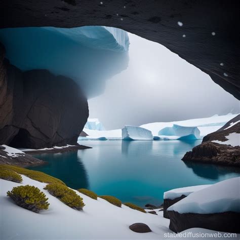 Underground Antarctic Caves and Their Biology | Stable Diffusion Online