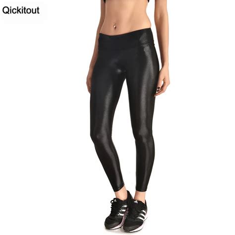 Qickitout Leggings 2016 New Arrival Womens Shiny Leggings Slim Sexy