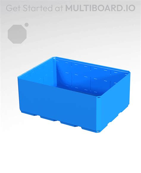 4x3x15 Simple Walls Multibin Shell 3d Model By Multiboard On Thangs