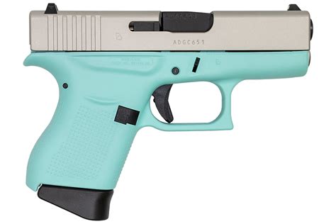 Glock Mm Robins Egg Blue Cerakote Single Stack Pistol Made In Usa