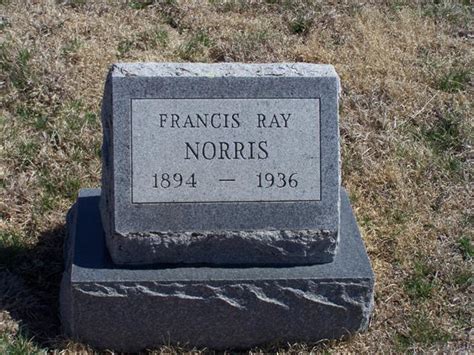 Francis Ray Norris 1894 1936 Mémorial Find a Grave