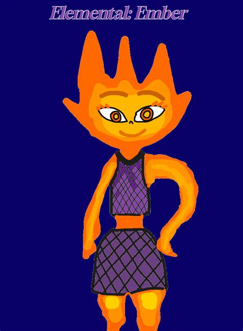 My attempt to draw Ember from Elemental! by FrostyThriller07 on DeviantArt