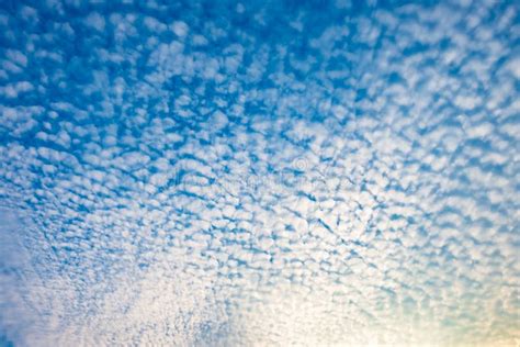 Altocumulus Clouds Background Stock Photo - Image of altocumulus ...