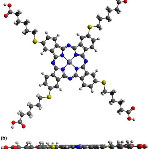 Full Optimized Molecular Structure At Dft Method Of Calculations Of 1 Download Scientific Diagram