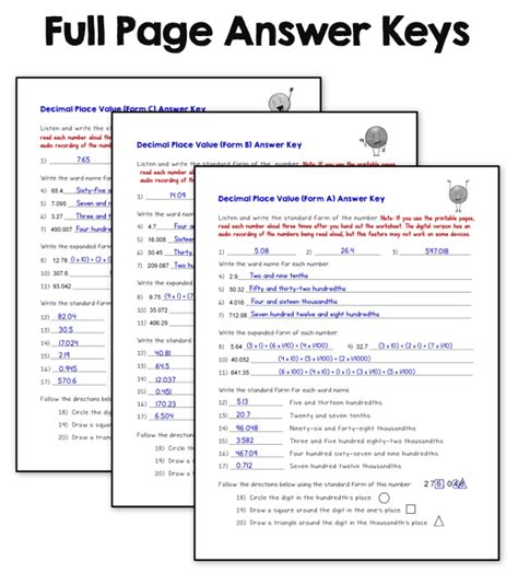 Euro Format Determining Place And Value Of Decimal Numbers From