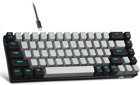 MageGee Teclado portátil 60 mecânico para jogos MK Box LED