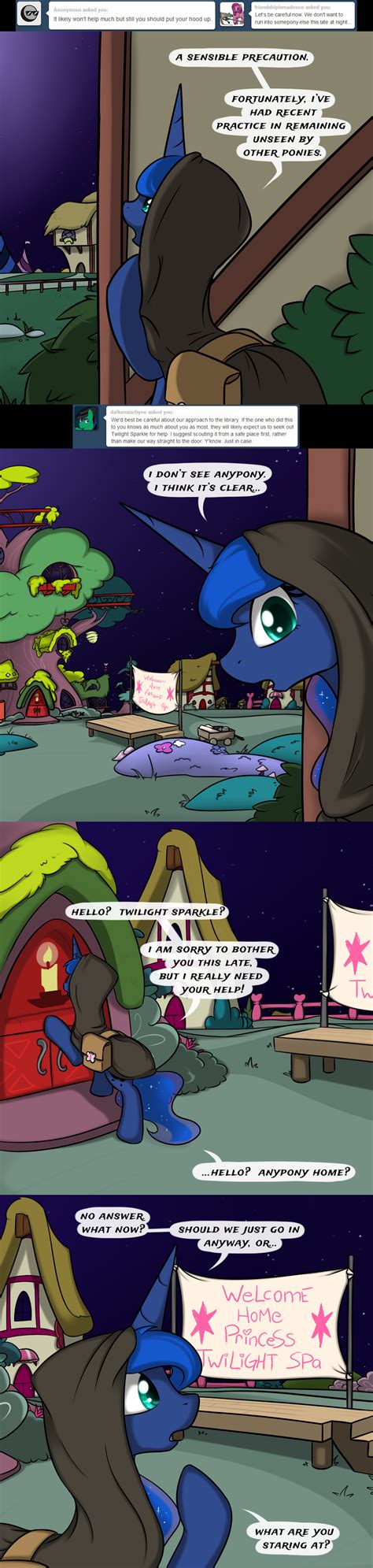 Safe Artist Theparagon Princess Luna Hunted Luna Colored