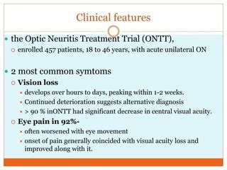 Optic Neuritis PPT