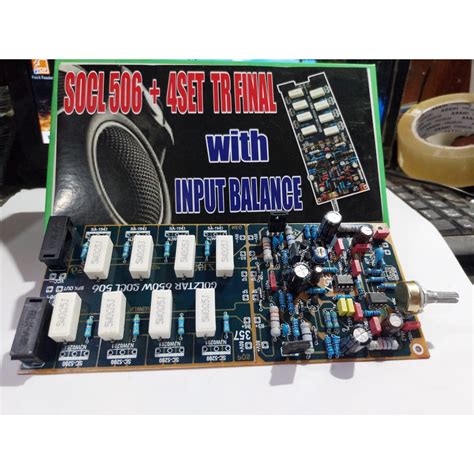 Jual Driver POWER AMPLIFIER 506 LENGKAP INBAL PLUS PCB FINAL 4 SET